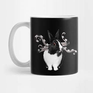 Black & White Bunny ~ w/ Tentacles Mug